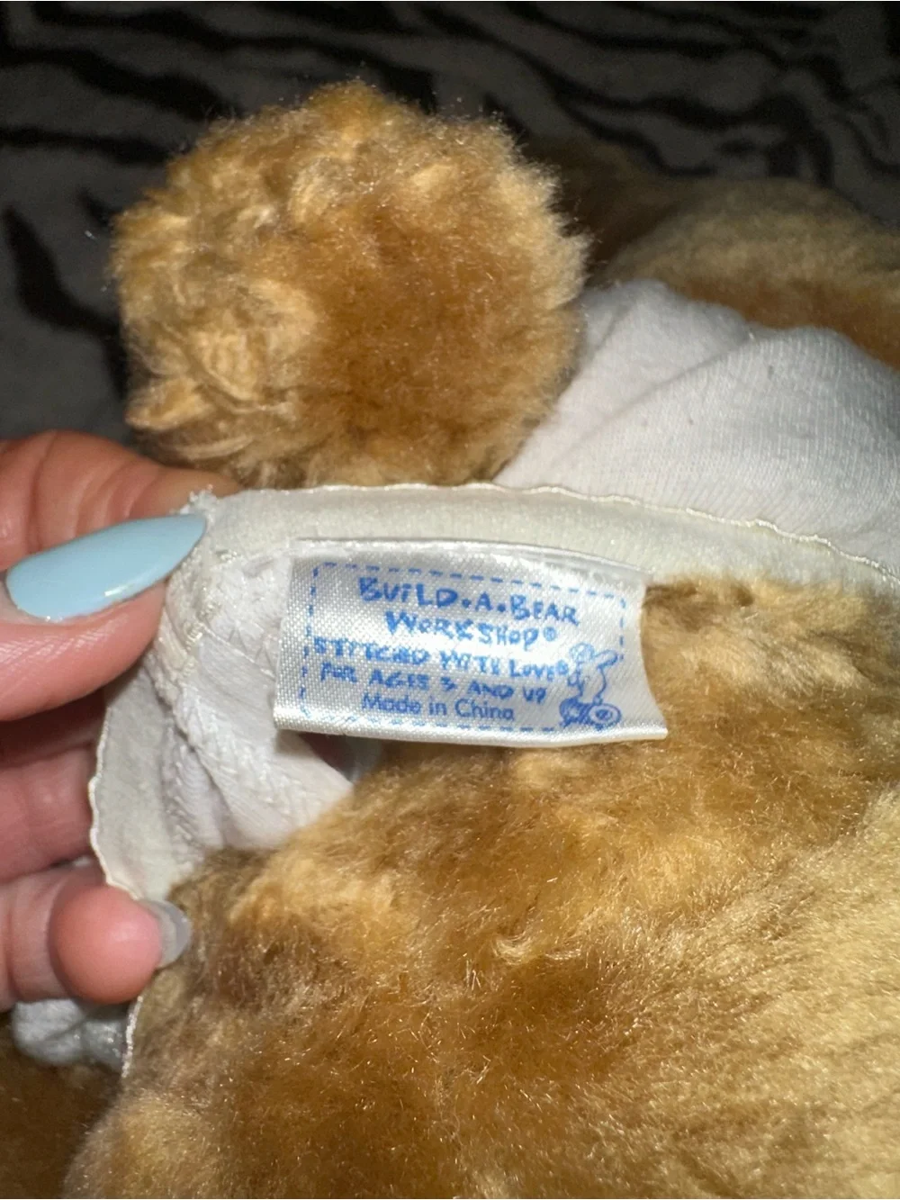 Vintage Build-A-Bear Butterscotch Plush Teddy Bear
